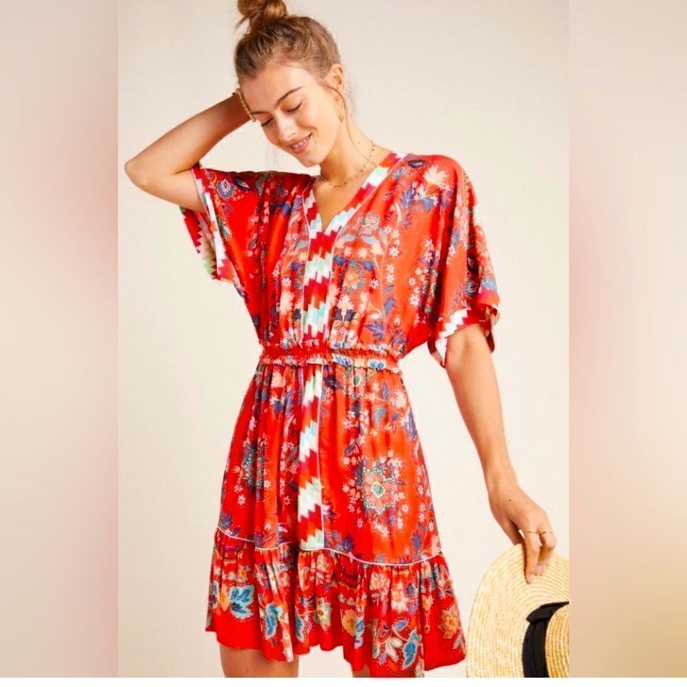 Farm Rio embroidered dress